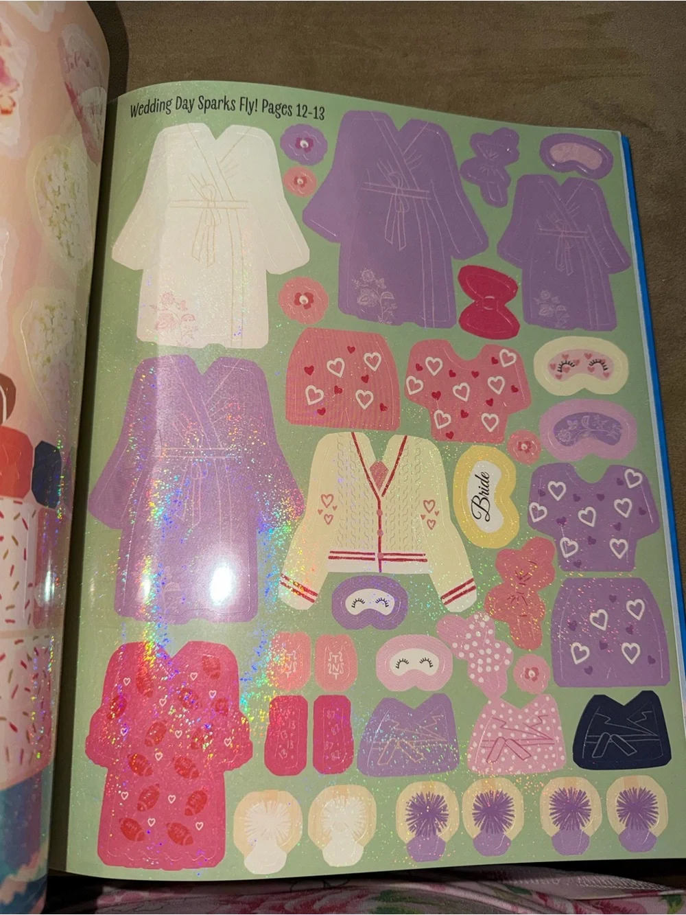 Taylor Swift Wedding Sticker Book - Purple, Green, White